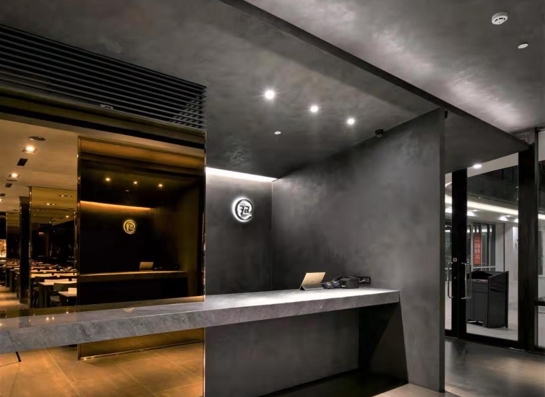 pearl stucco matt_4 Perłowa ściana w lokalu gastronomicznym